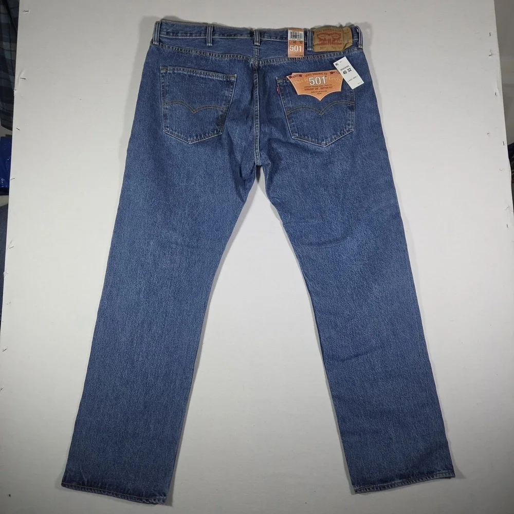 Levi's 501 Original Fit Jeans 40x32‎ NWT 2014 Deadstock NOS Med Stonewash Mexico